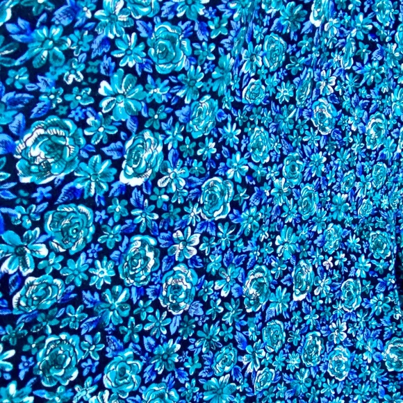 Vintage Blue Floral Jumpsuit - Picture 7 of 7